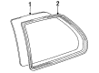 1994 Toyota Tercel Weather Strip Diagram - 62741-16090