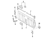 1997 Toyota T100 Trunk Lid Latch Diagram - 65790-34020