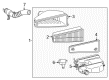 2012 Toyota Tacoma Air Duct Diagram - 17882-0P010