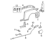 2006 Toyota Solara Fuel Door Release Cable Diagram - 77035-06080