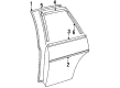 1985 Toyota Cressida Door Moldings Diagram - 75765-22050