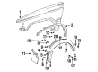 Toyota Fender Diagram - 53812-89199