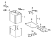 2006 Toyota Corolla Battery Tray Diagram - 74431-12090