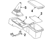 1986 Toyota Camry Center Console Latch Diagram - 58971-32010-13