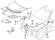 2001 Toyota RAV4 Hood Diagram - 53301-42040