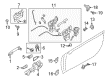 2022 Toyota GR86 Rear Door Striker Diagram - SU003-04119