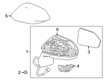 2021 Toyota Corolla Car Mirror Diagram - 87907-02070