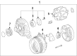 Scion Alternator Pulley Diagram - 27411-28060