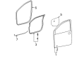 2010 Toyota Sienna Door Seal Diagram - 67862-AE010