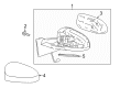 2018 Toyota Yaris Mirror Cover Diagram - 87915-0D430-D3