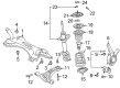 2002 Toyota Prius Shock And Strut Mount Diagram - 48609-47020