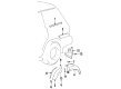 Toyota Land Cruiser Mud Flaps Diagram - 76607-60170