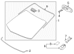 2013 Toyota Sienna Windshield Diagram - 56101-08101