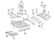 2011 Toyota Matrix Floor Pan Diagram - 58111-02920