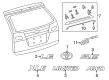 Toyota Sienna Emblem Diagram - 75443-AE020