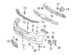 Toyota Land Cruiser Bumper Diagram - 52119-60988