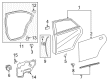 2018 Toyota Avalon Weather Strip Diagram - 67871-07010