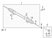 2013 Toyota Highlander Tie Rod End Diagram - 45460-49055