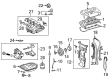 2002 Toyota Camry Engine Cover Diagram - 12601-0H020