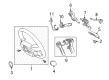 2022 Toyota Tacoma Steering Column Cover Diagram - 45187-04010-C0