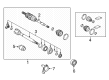 Toyota Venza CV Joint Diagram - 43470-80481