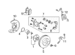 2014 Toyota Prius C Parking Brake Shoe Diagram - 04495-52121