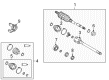 2010 Toyota Matrix CV Boot Diagram - 04437-01010