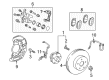 2013 Toyota Prius Brake Caliper Bracket Diagram - 47721-47060