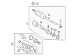 Toyota Solara CV Boot Diagram - 04428-06330