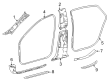 Toyota Mirai Door Seal Diagram - 62312-62020