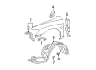 Toyota Avalon Fender Diagram - 53801-AC030