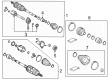 2021 Toyota Highlander CV Joint Diagram - 43403-0E030