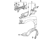 Toyota Paseo Wheelhouse Diagram - 53875-16061