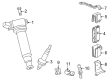 2010 Toyota Camry Ignition Coil Diagram - 90919-A2005