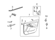 2012 Toyota Matrix Weather Strip Diagram - 68171-02170