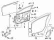 Toyota Corolla Door Lock Cylinder Diagram - 69051-02360