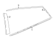 2016 Toyota Mirai Door Moldings Diagram - 75730-62010