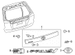 Toyota Prius V Emblem Diagram - 75442-47060