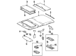 1997 Toyota Land Cruiser Sun Visor Diagram - 74320-60401-B0