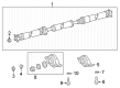 2021 Toyota Avalon Drive Shaft Diagram - 37100-41010