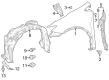 Toyota Prius AWD-e Fender Diagram - 53801-47110