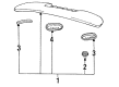 1991 Toyota Previa Spoiler Diagram - 76871-95900