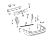 2000 Toyota Sienna Bumper Diagram - 52159-08010-B0