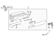 2015 Toyota Avalon Glove Box Diagram - 55303-07023-C1