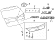 Toyota Venza Emblem Diagram - 75442-0T010