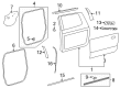 2023 Toyota Tundra Weather Strip Diagram - 67871-0C070