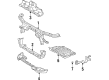 1997 Toyota Supra Radiator Support Diagram - 53205-14110