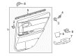 2017 Toyota Corolla iM Weather Strip Diagram - 68173-12341