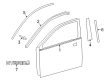 2017 Toyota Camry Door Moldings Diagram - PT29A-33075-LH