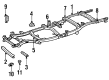 Toyota T100 Front Cross-Member Diagram - 51201-34010